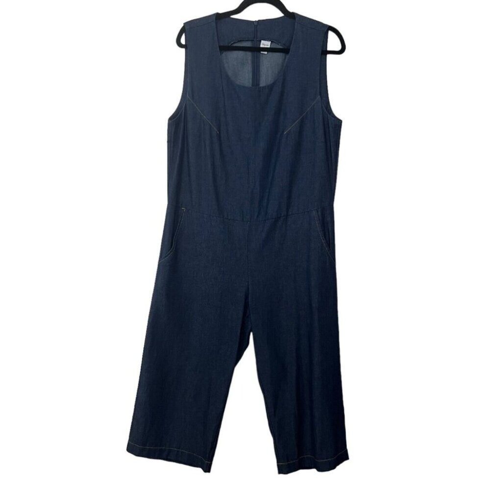 Vintage Robyn Reynolds Jeans Dark Denim Romper Jumpsuit Womens New Zealand‎ 10 - Picture 2 of 8